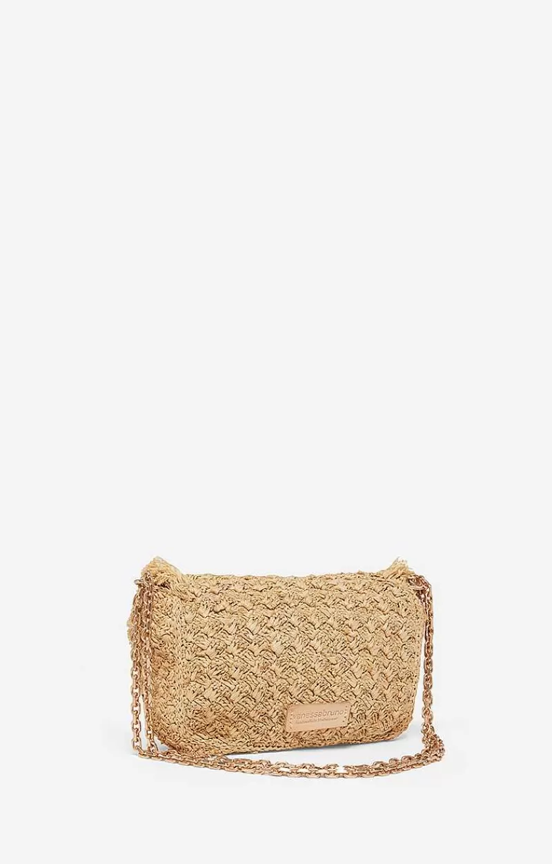 Vanessa Bruno Raffia Small Moon Bag VB Womens